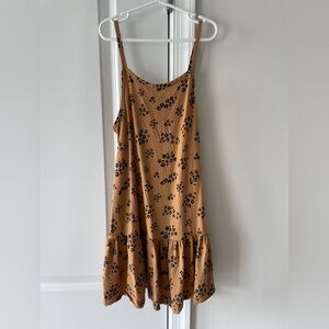 Brown Sleeveless girls dress